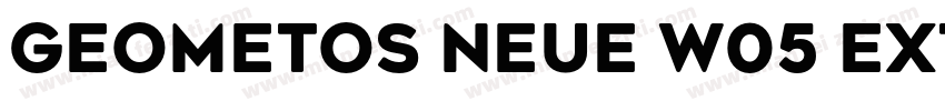 Geometos Neue W05 Extra Bold字体转换